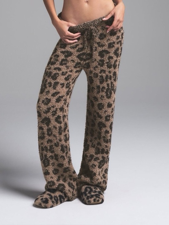 SKIMS Pants - 🐆SKIMS COZY KNIT LEOPARD PANTS S/M